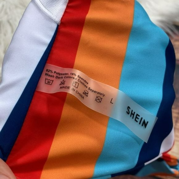 RELISTED Striped Colorblock Bandeau Bikini Top - Picture 6 of 7